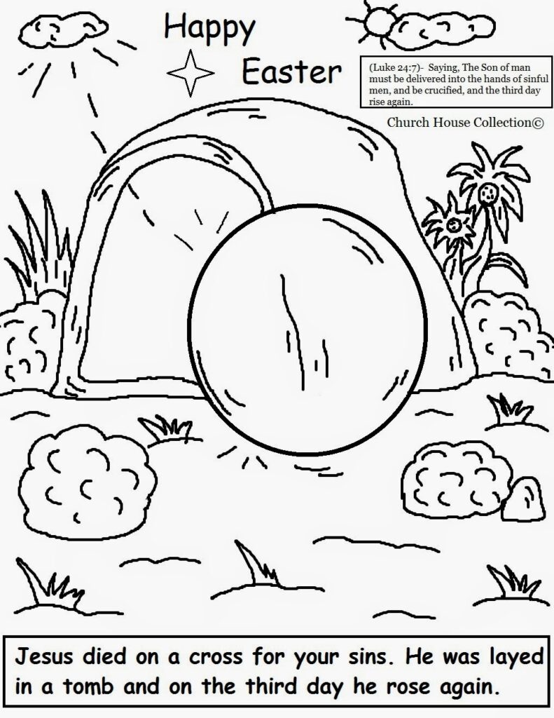 Church House Collection Blog Easter Jesus Resurrection Coloring Pages