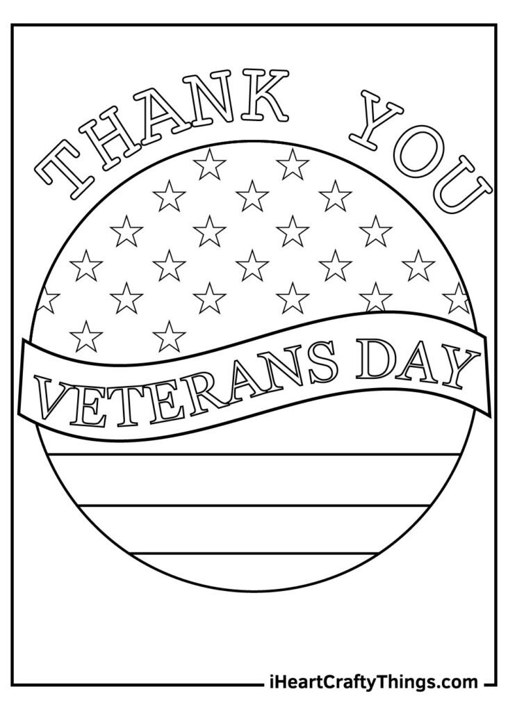 Coloring Pages For Veterans Day Printables