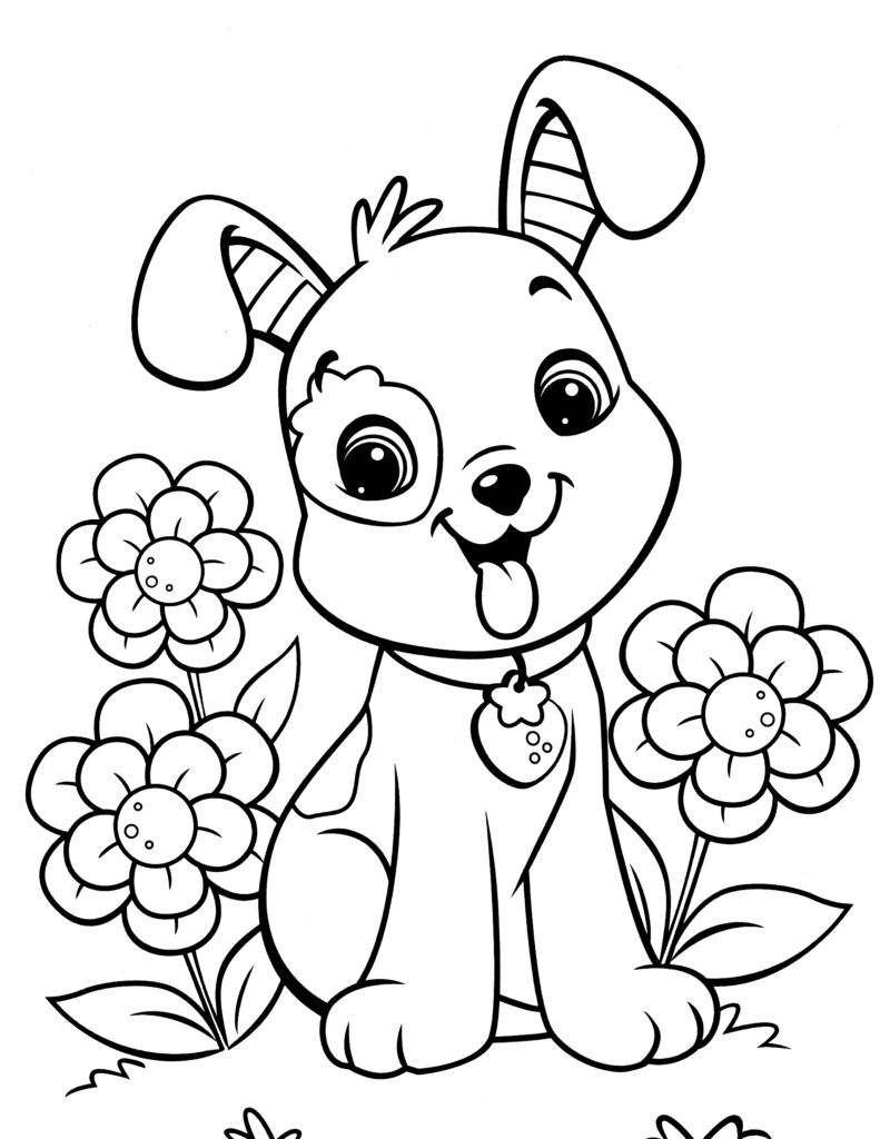 Coloring Pages Free Printable Of Puppy Dogs