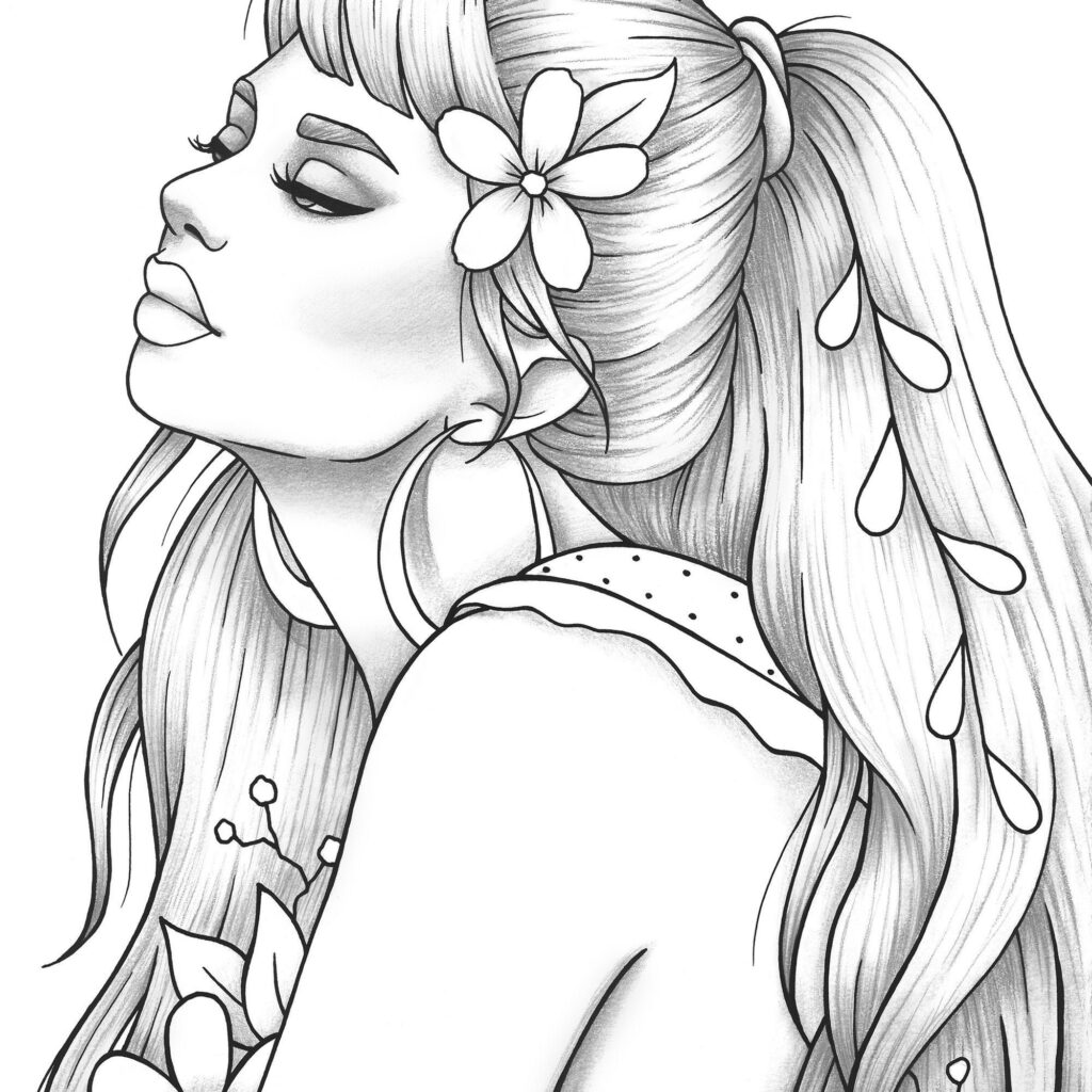 Coloring Pages Of Girls Brigid Vonhagen