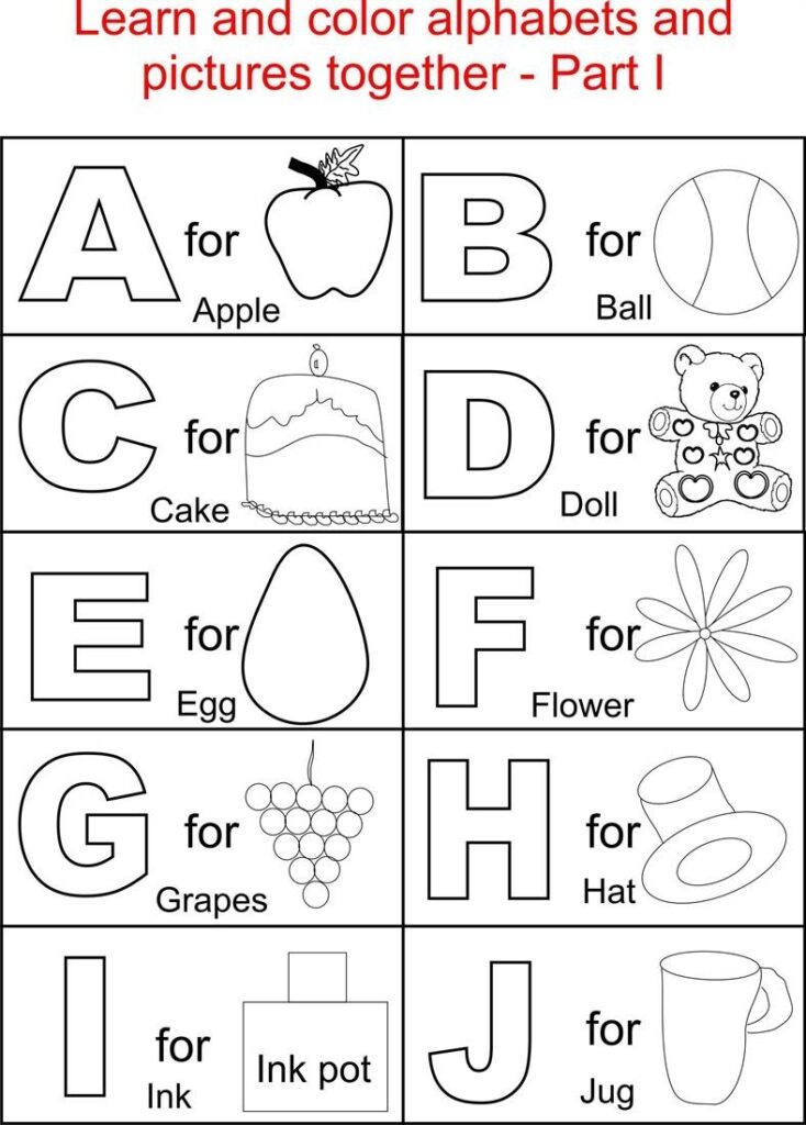 Coloring Pages Printable Letters Alphabet