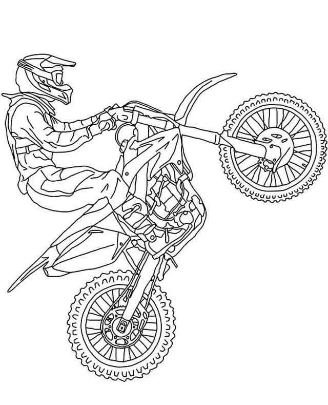 Cool Dirt Bike Coloring Page Free Printable Coloring Pages For Kids