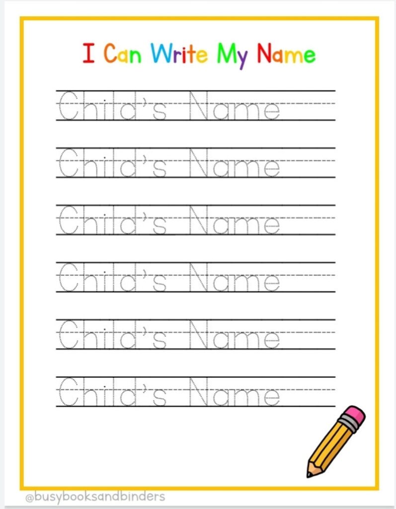 Creative Printables Name Tracing