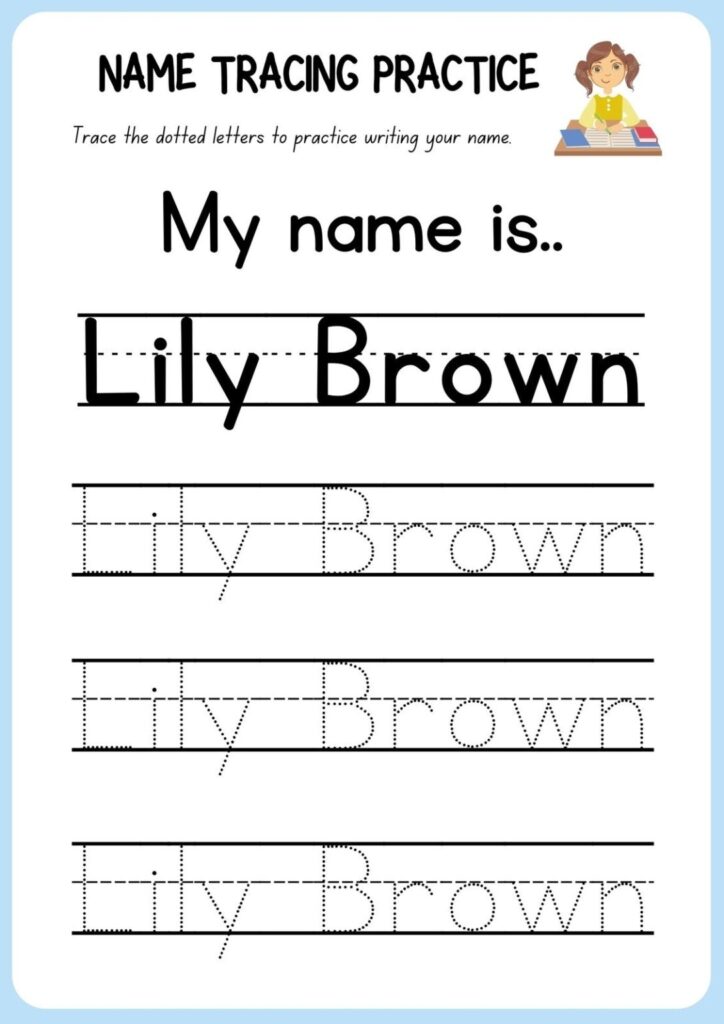 Creative Printables Name Tracing Worksheets Name Tracing Printable