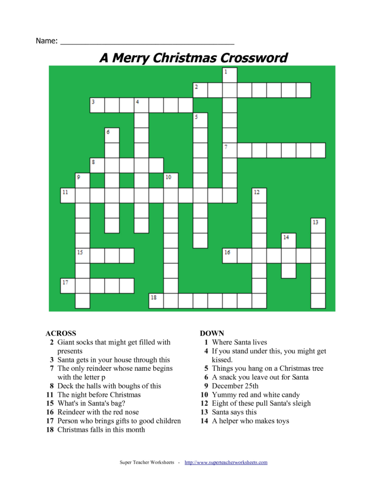 Crossword Puzzle Answers And Solutions Pdf Printitfree Crosswords 