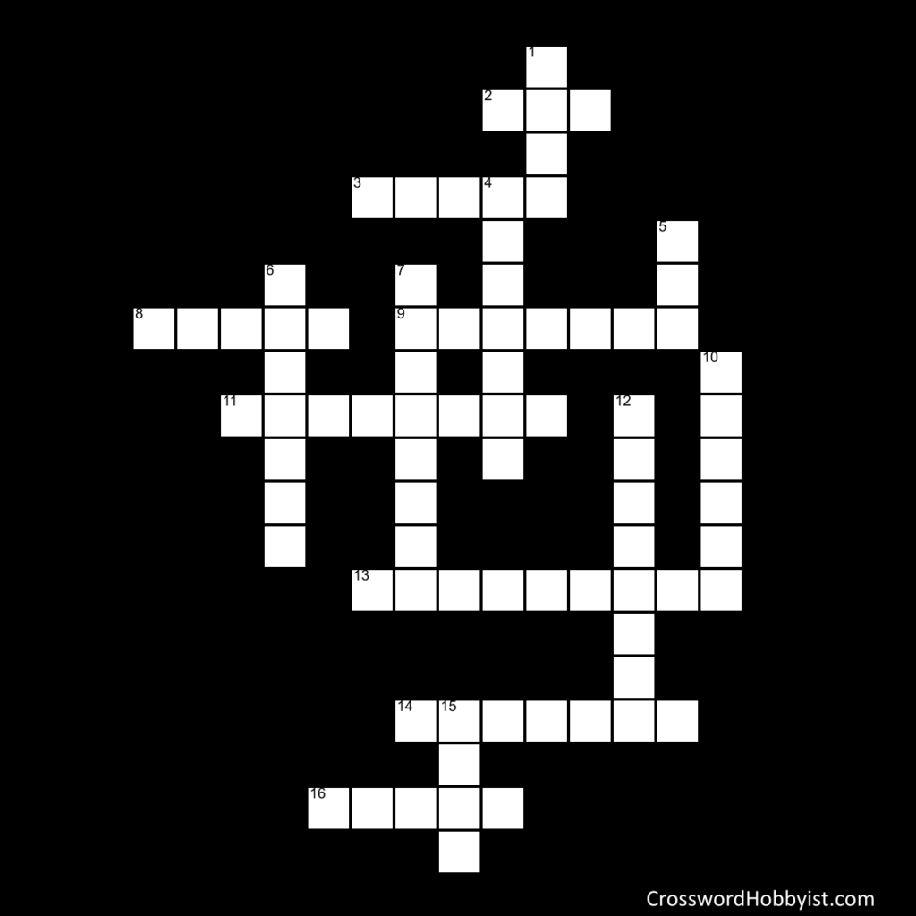 Crossword Puzzle June 2020 Crossword Puzzle