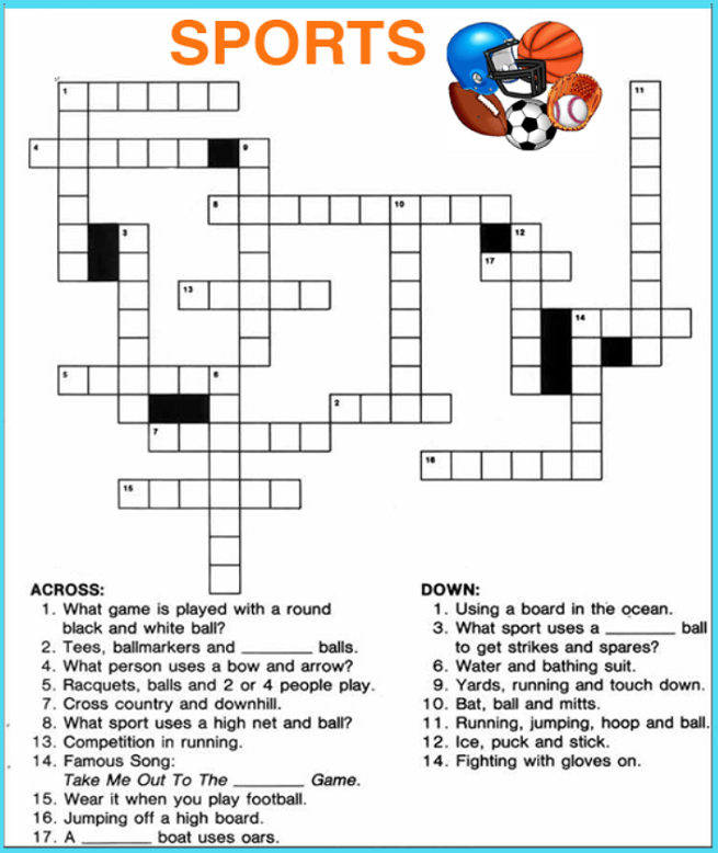 Crossword Puzzles Printable For Kids