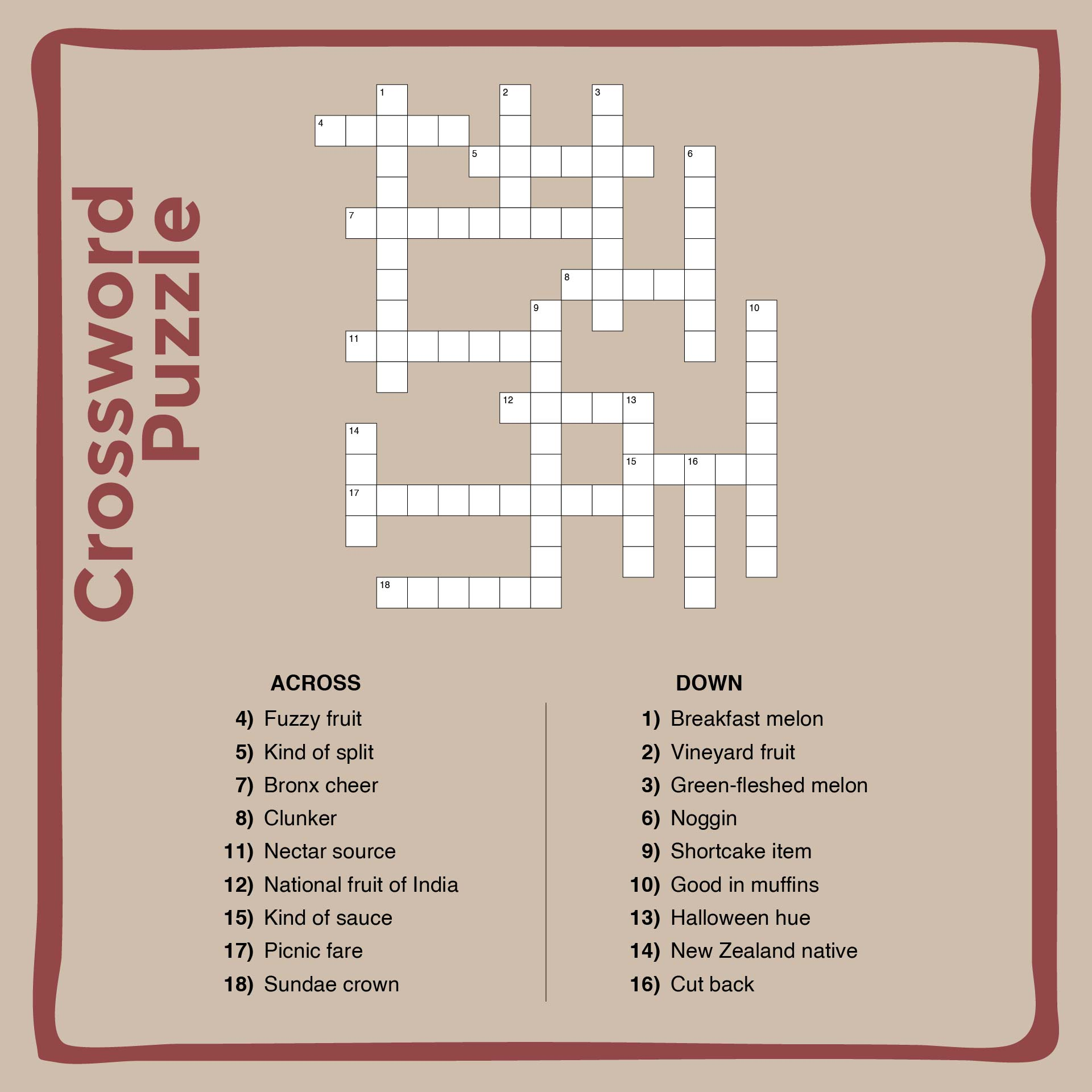 Crosswords For Adults 13 Free PDF Printables Printablee