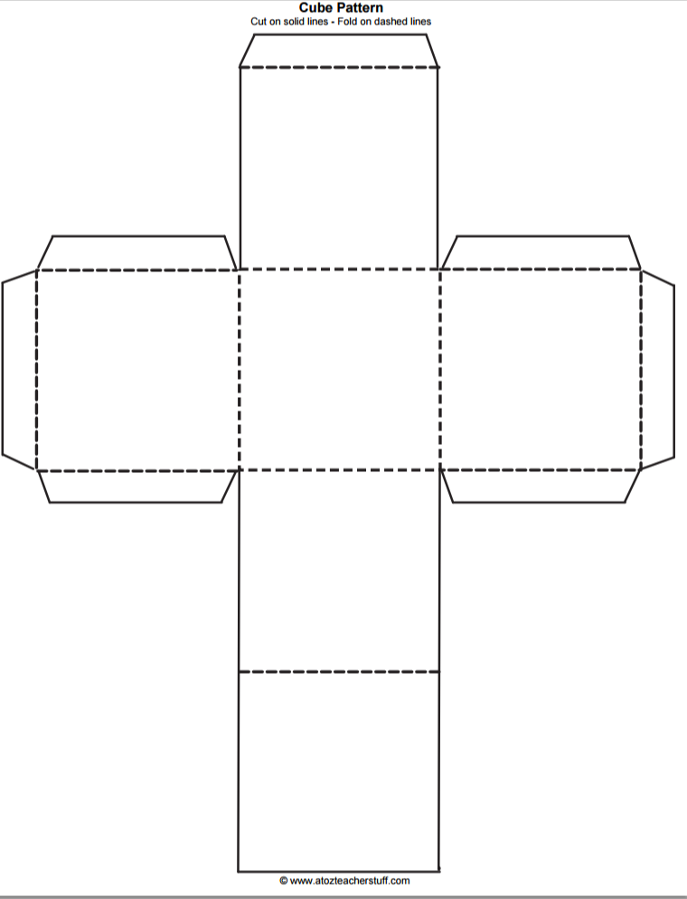 Cube Template Printable