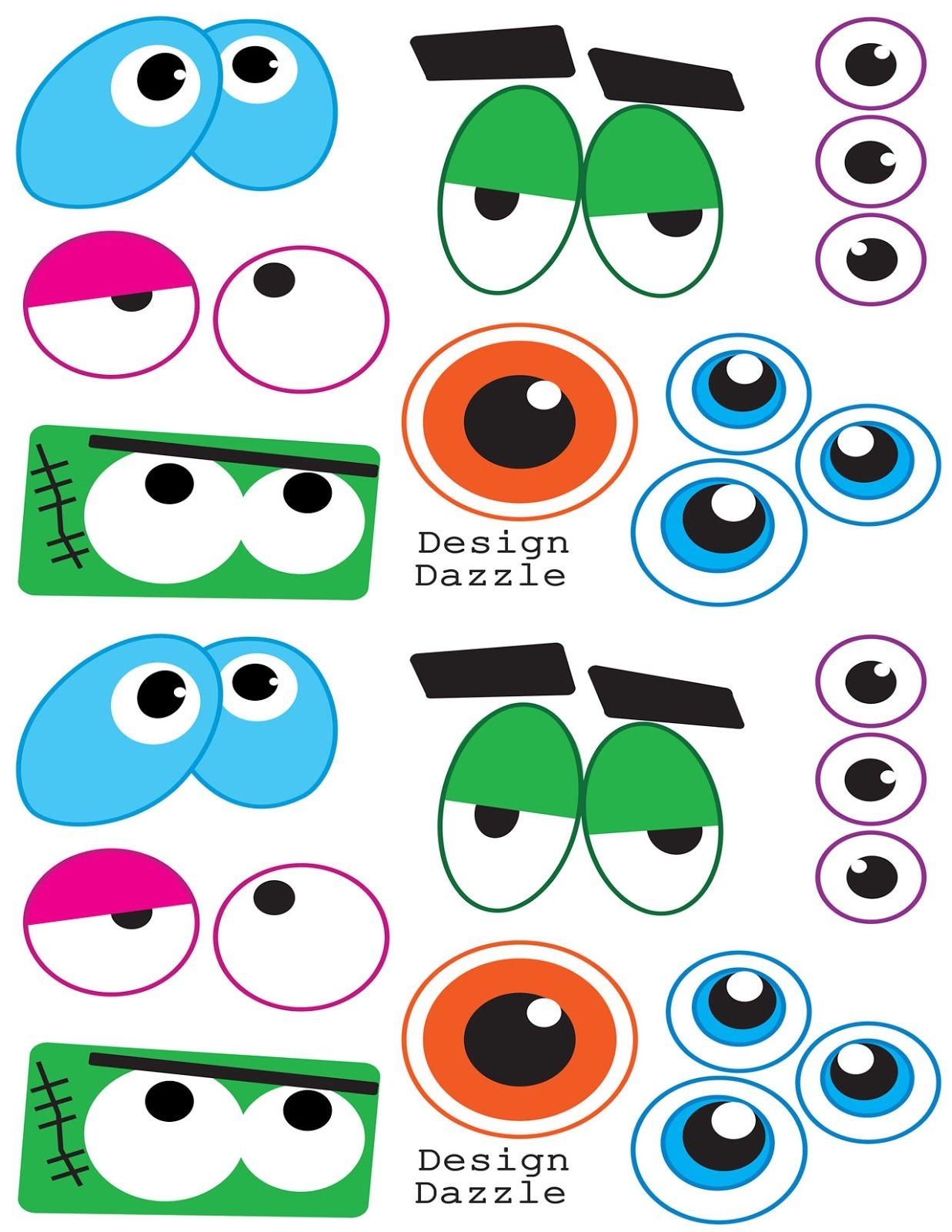 Cut Out Free Printable Eyes For Crafts