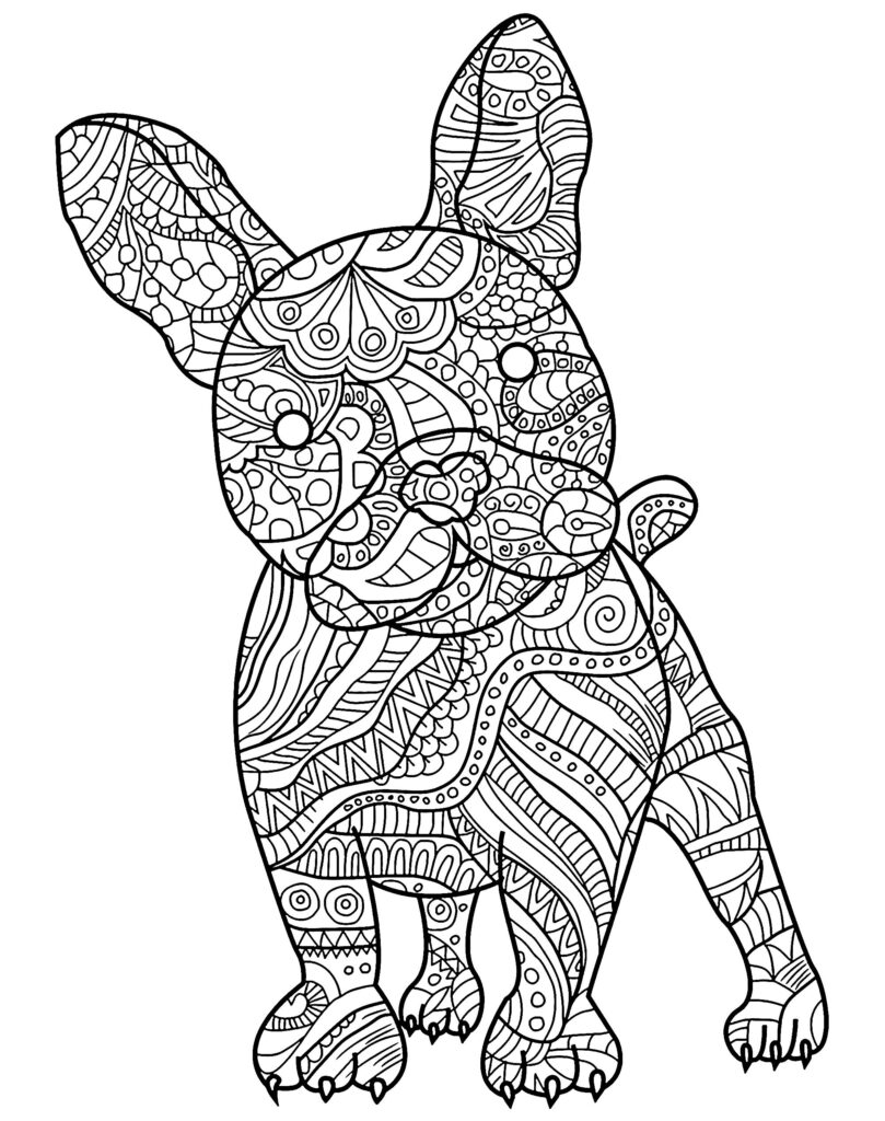 Cute Dog To Color Dog Coloring Pages For Kids