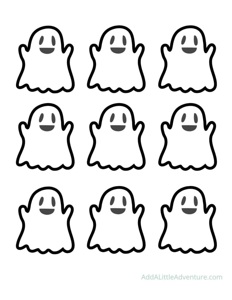 Cute Ghost Outline Free Printables Add A Little Adventure