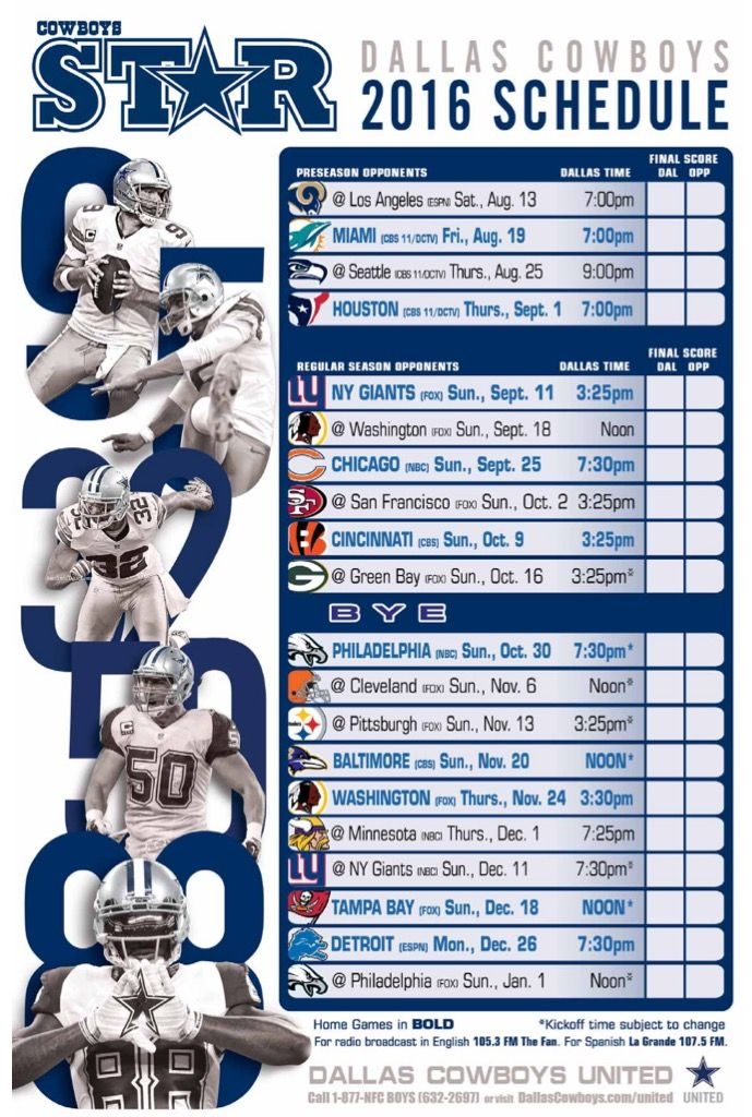 Dallas Cowboys Schedule 2025 2026 Calendar Google Betsey Korrie