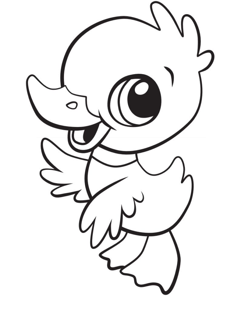 Duck Printable Coloring Pages