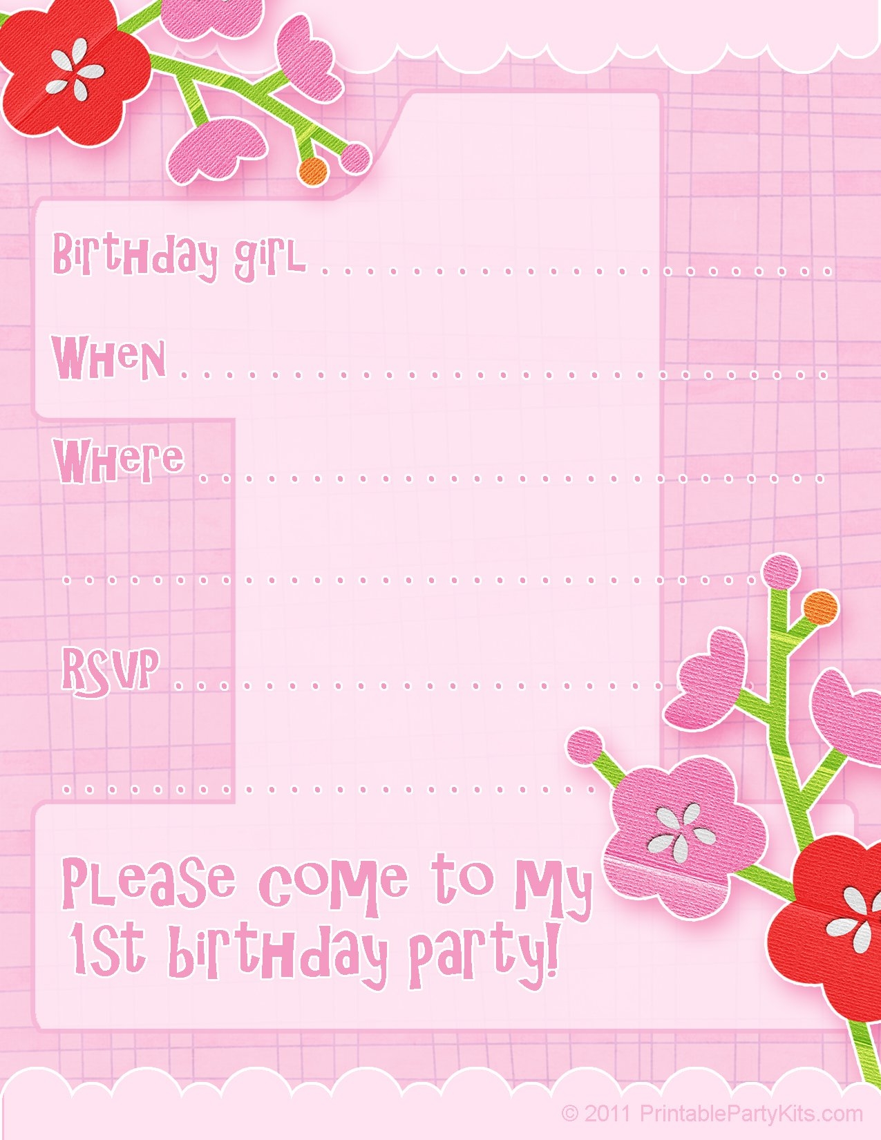 Easy Free Printable Invitations