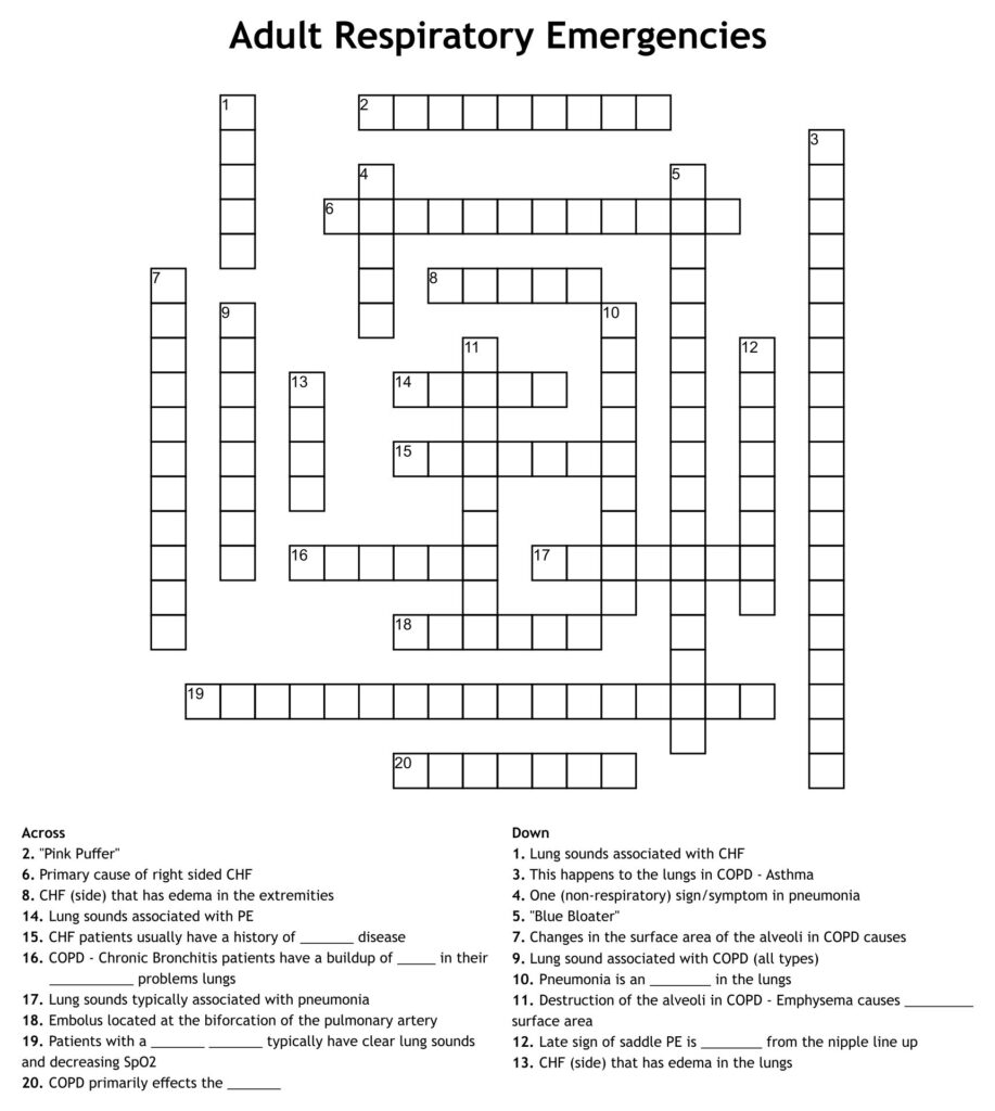 Easy Printable Crosswords For Adults