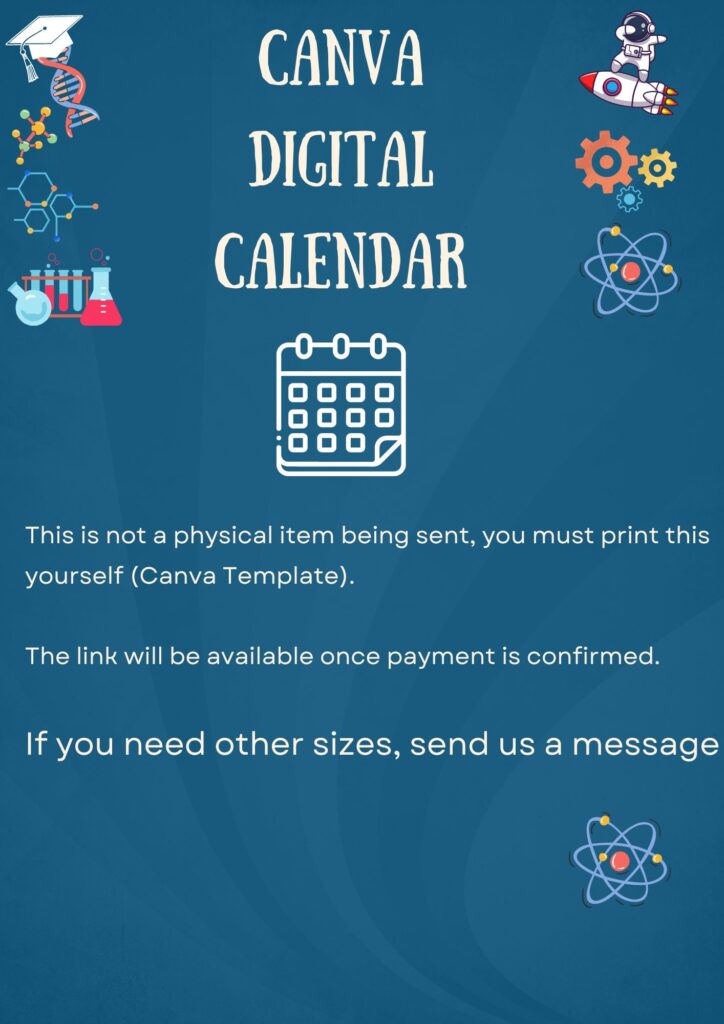 Editable 2025 2026 Calendars Custom Canva Template Digital Bundle