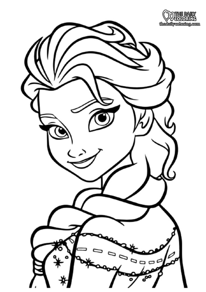 Elsa And Anna Coloring Pages 9 Pages The Daily Coloring