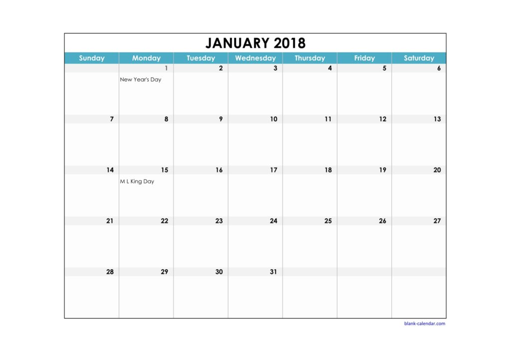 Fillable Calendar