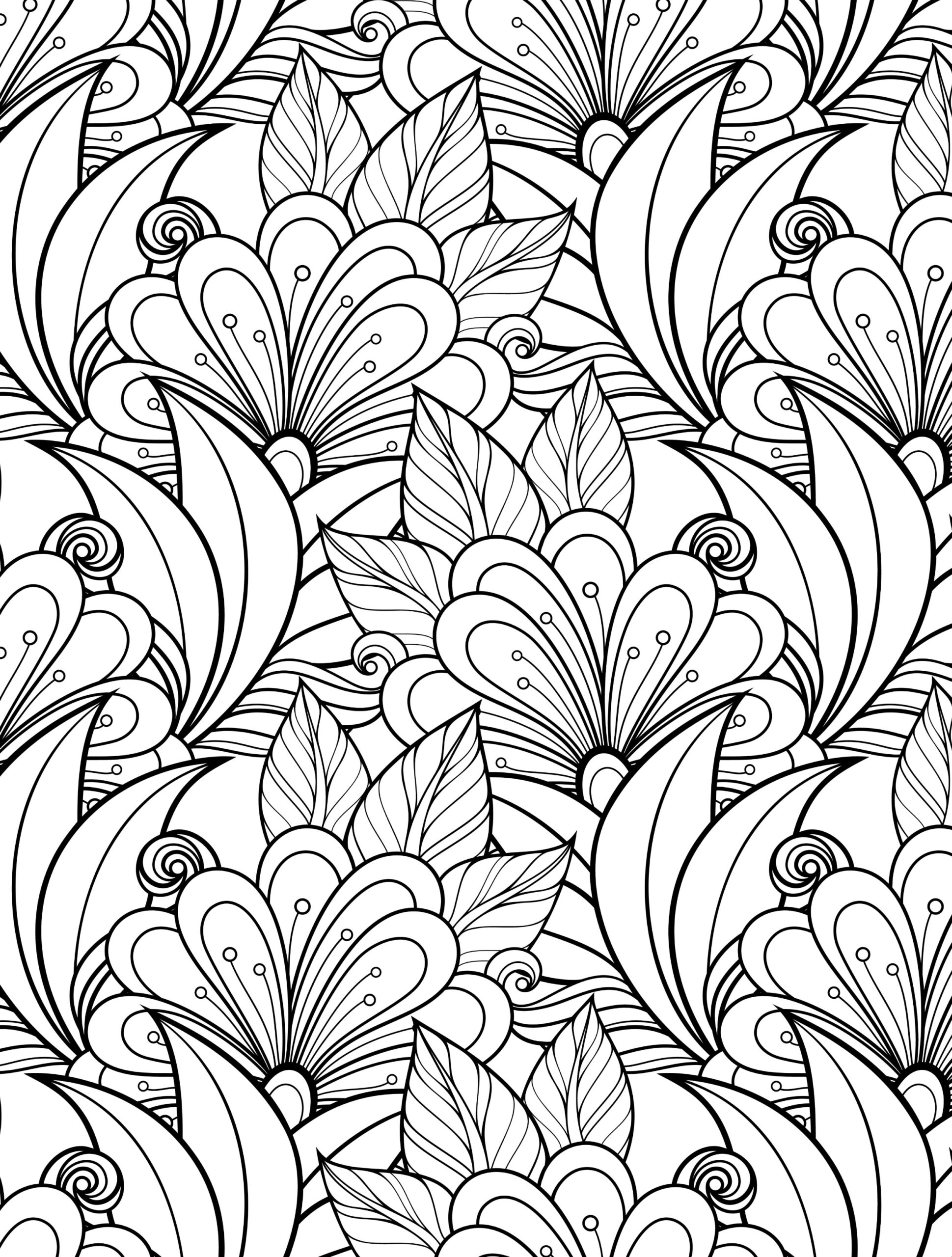 Floral Coloring Pages For Adults Best Coloring Pages For Kids