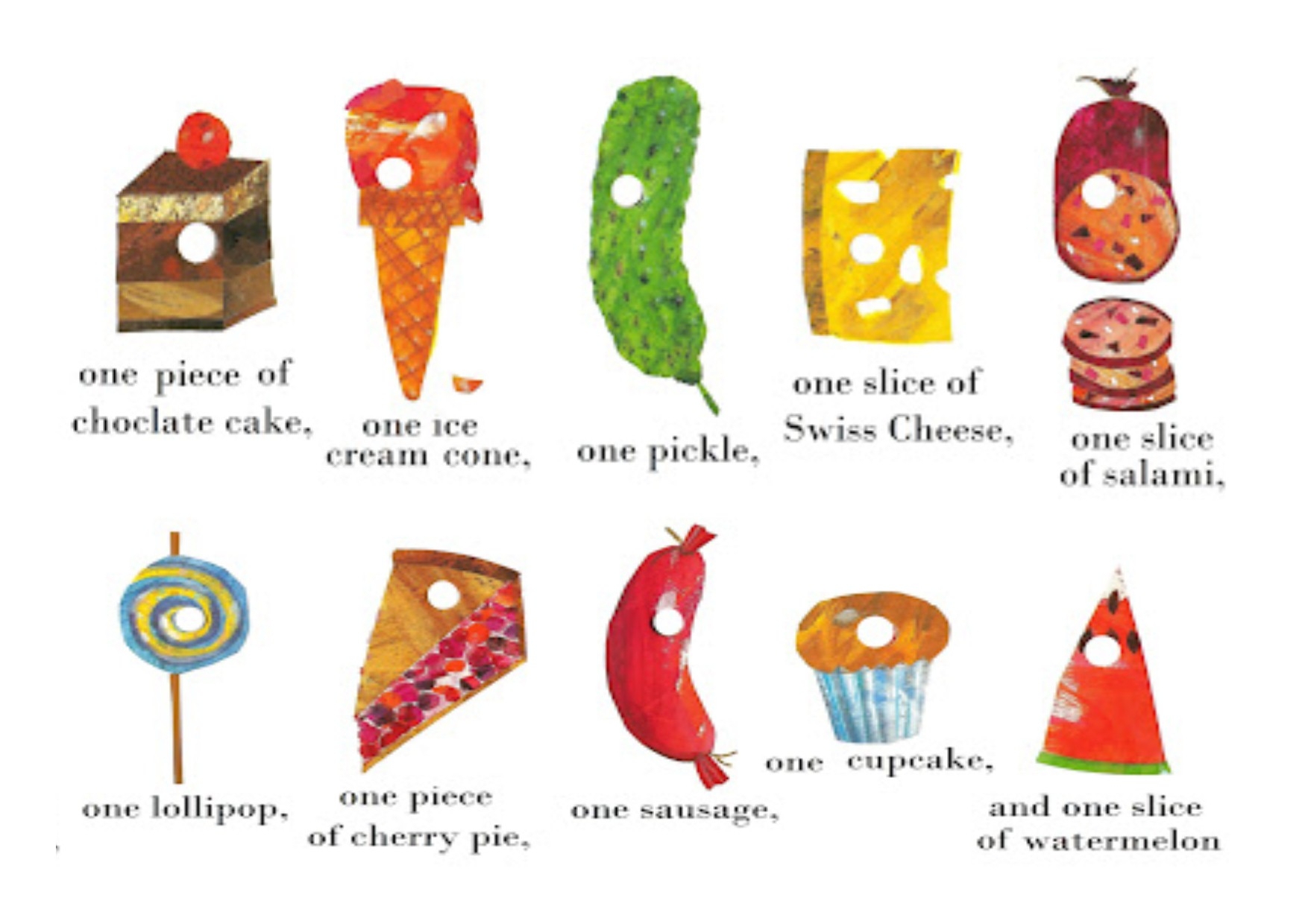 Food From The Very Hungry Caterpillar Printables NewFreePrintable