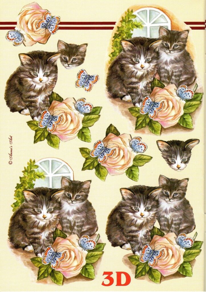 Free 3d Decoupage Of Cute Animals Animals World