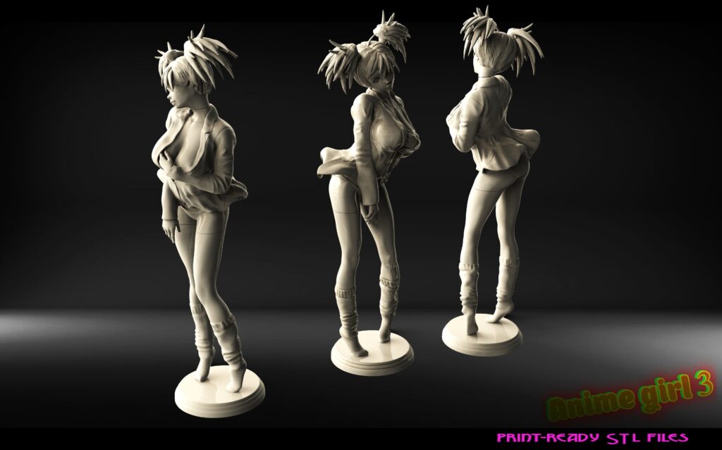 Free Anime 3d Print Files 3d Anime Model Models Girl Print Stl 