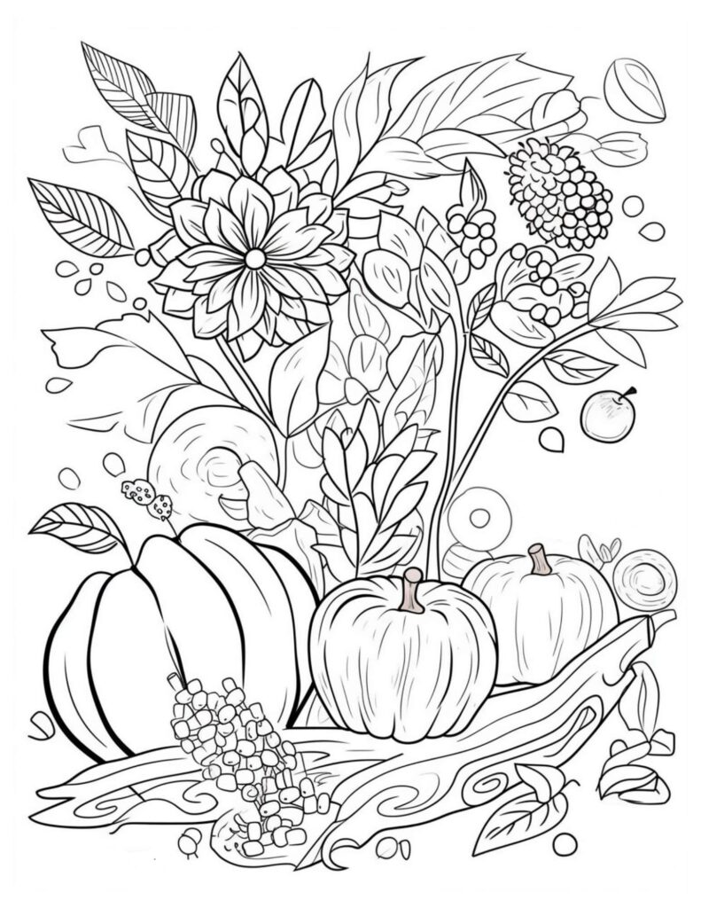 Free Autumn Printable Coloring Pages Embrace The Colors Of Fall