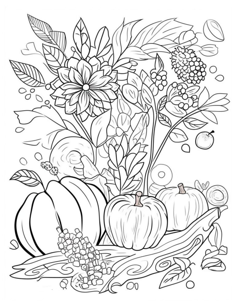 Printable Fall Coloring Pages - Printable We Love Printables
