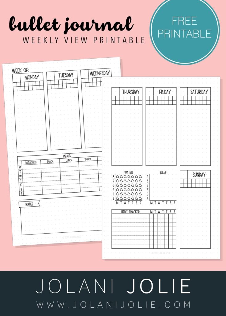 Free Bullet Journal Printables