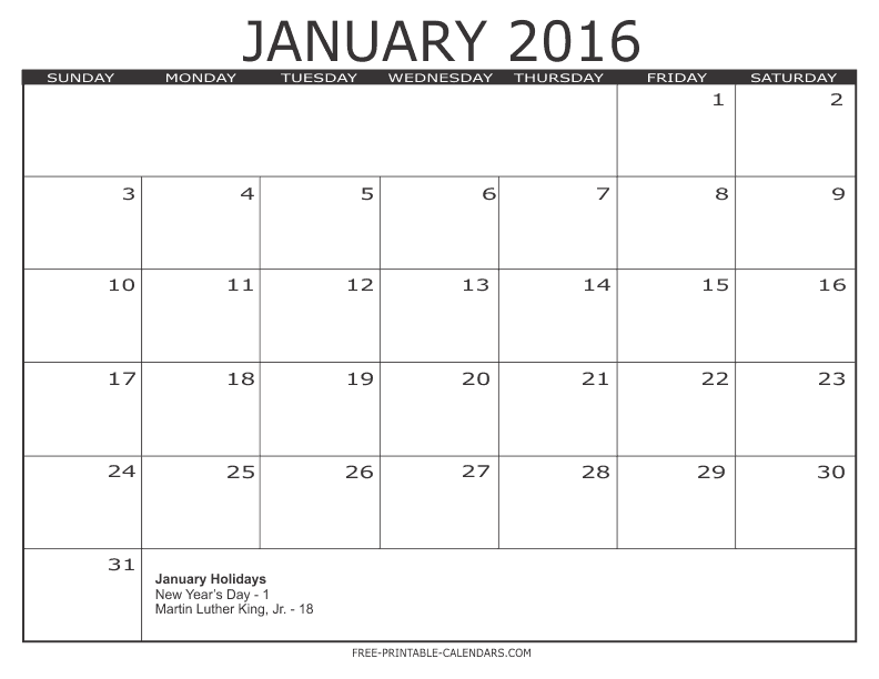 Free Calendars To Print PDF Calendars