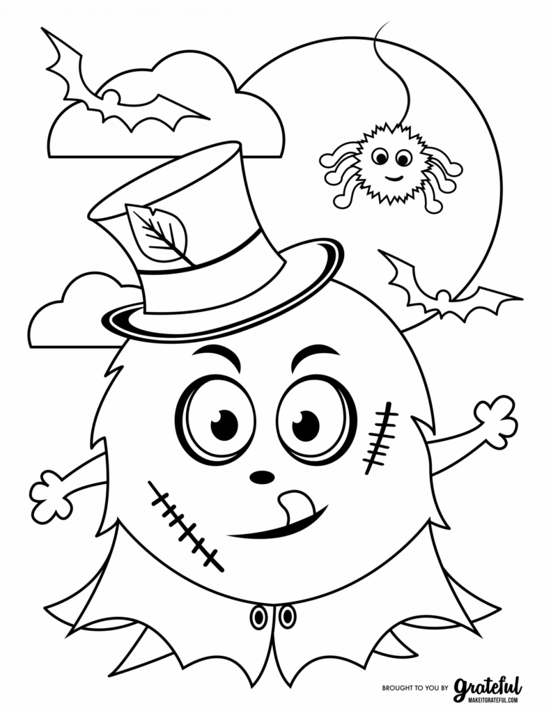 Free Coloring Pages For Halloween Printable