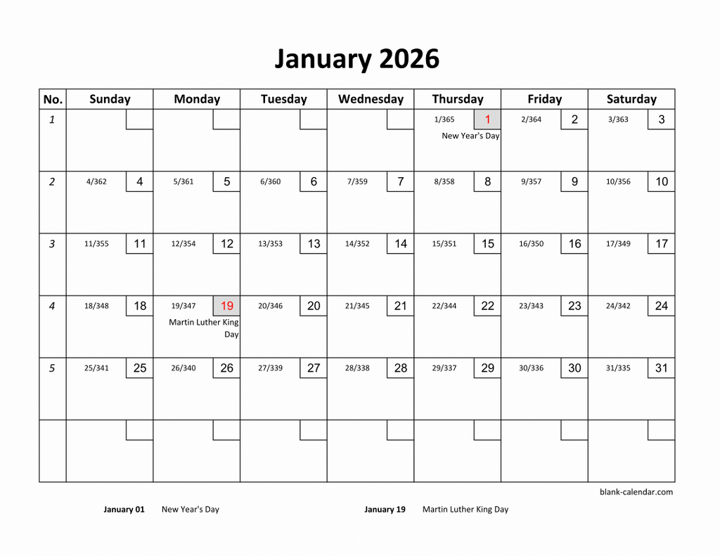 Free Download Printable Calendar 2026 With Check Boxes