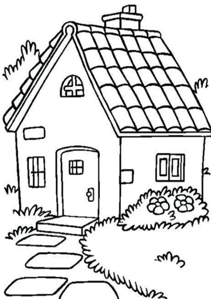 Free Easy To Print House Coloring Pages Tulamama