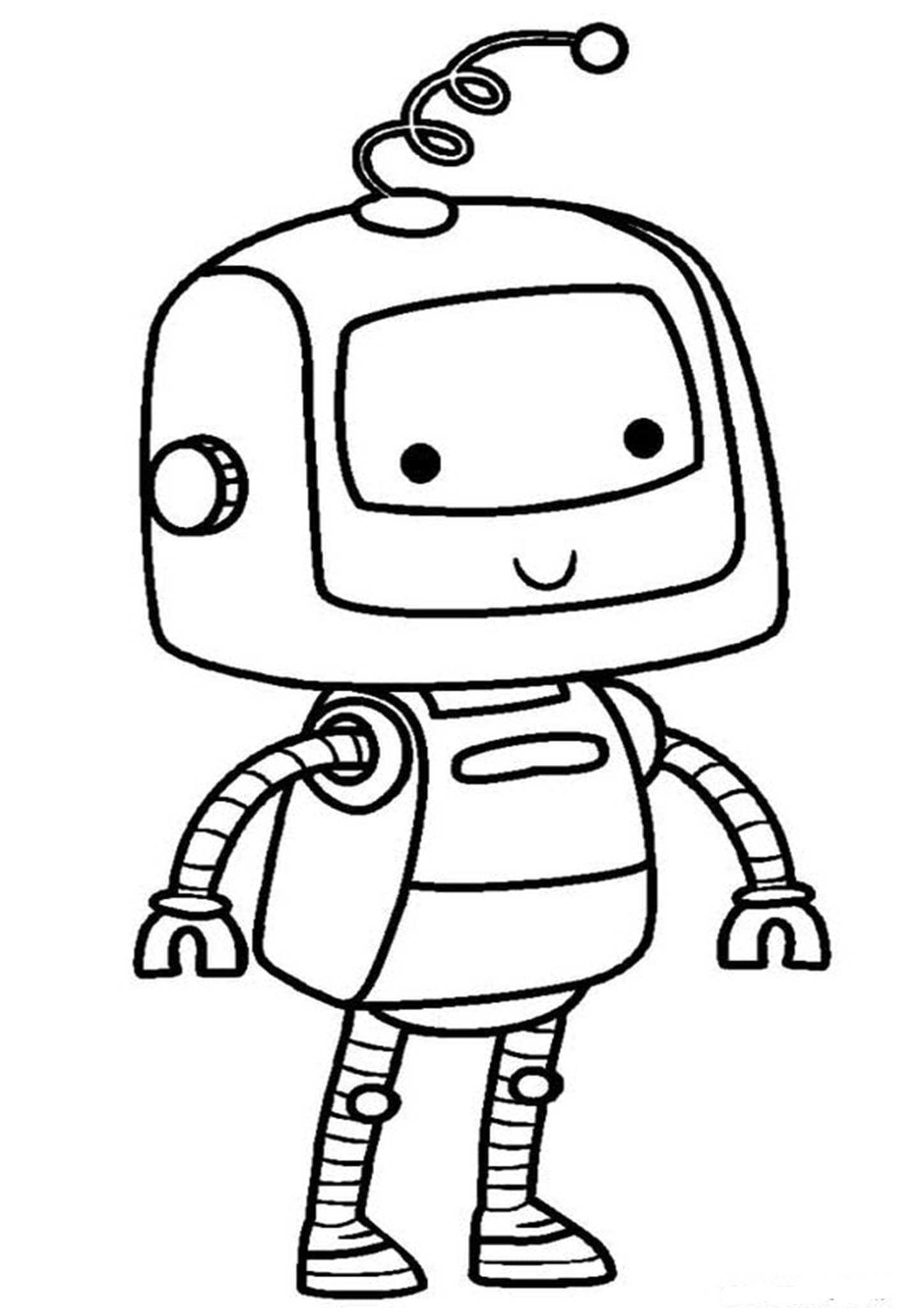 Free Easy To Print Robot Coloring Pages Tulamama