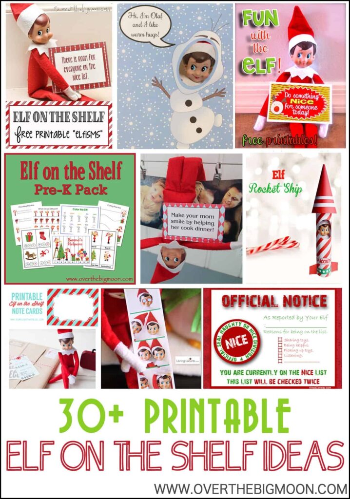 Free Elf Shelf Printables