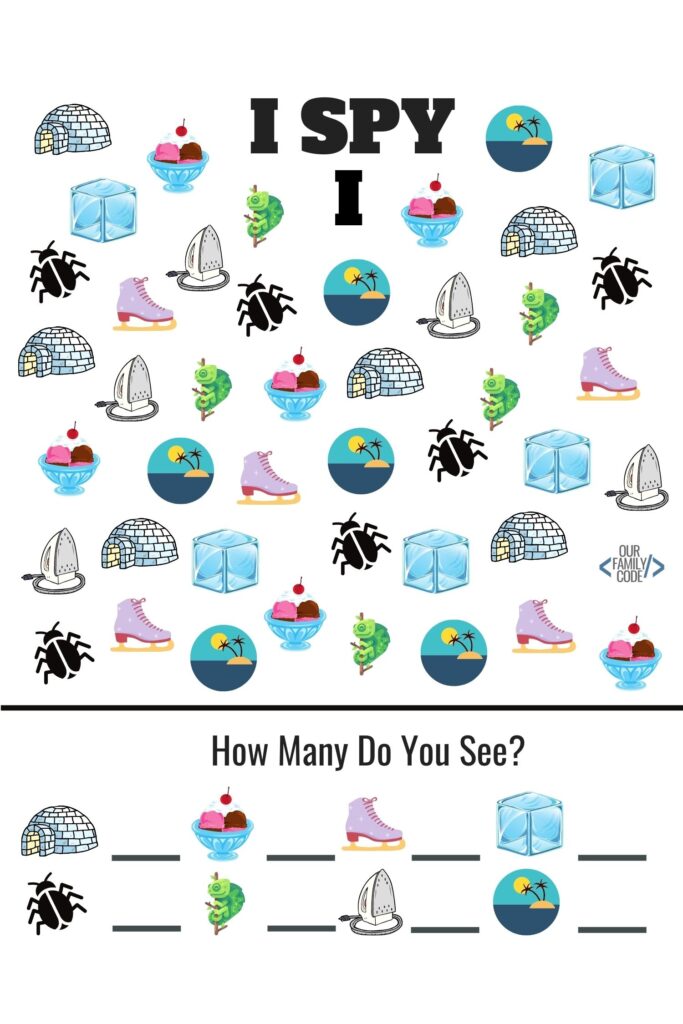 Free I Spy Printables For Kindergarten