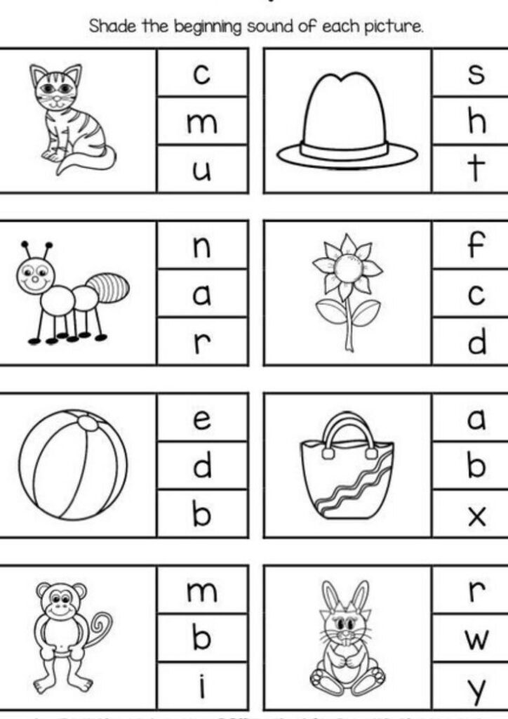 Free Kindergarten Printables