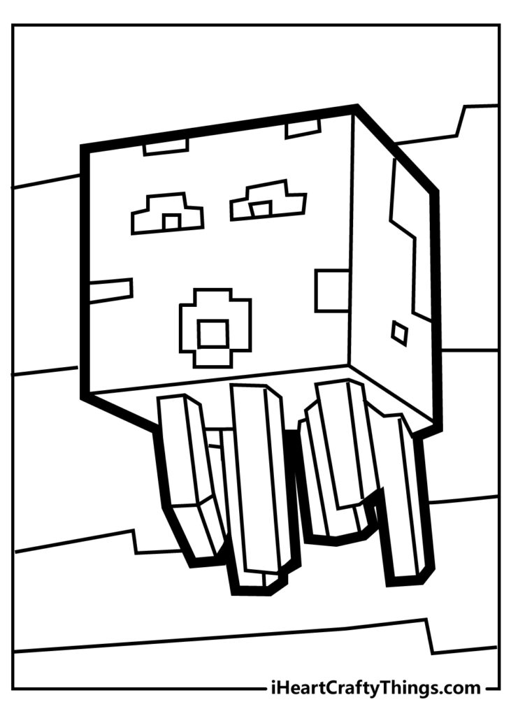 Free Minecraft Printable Coloring Pages