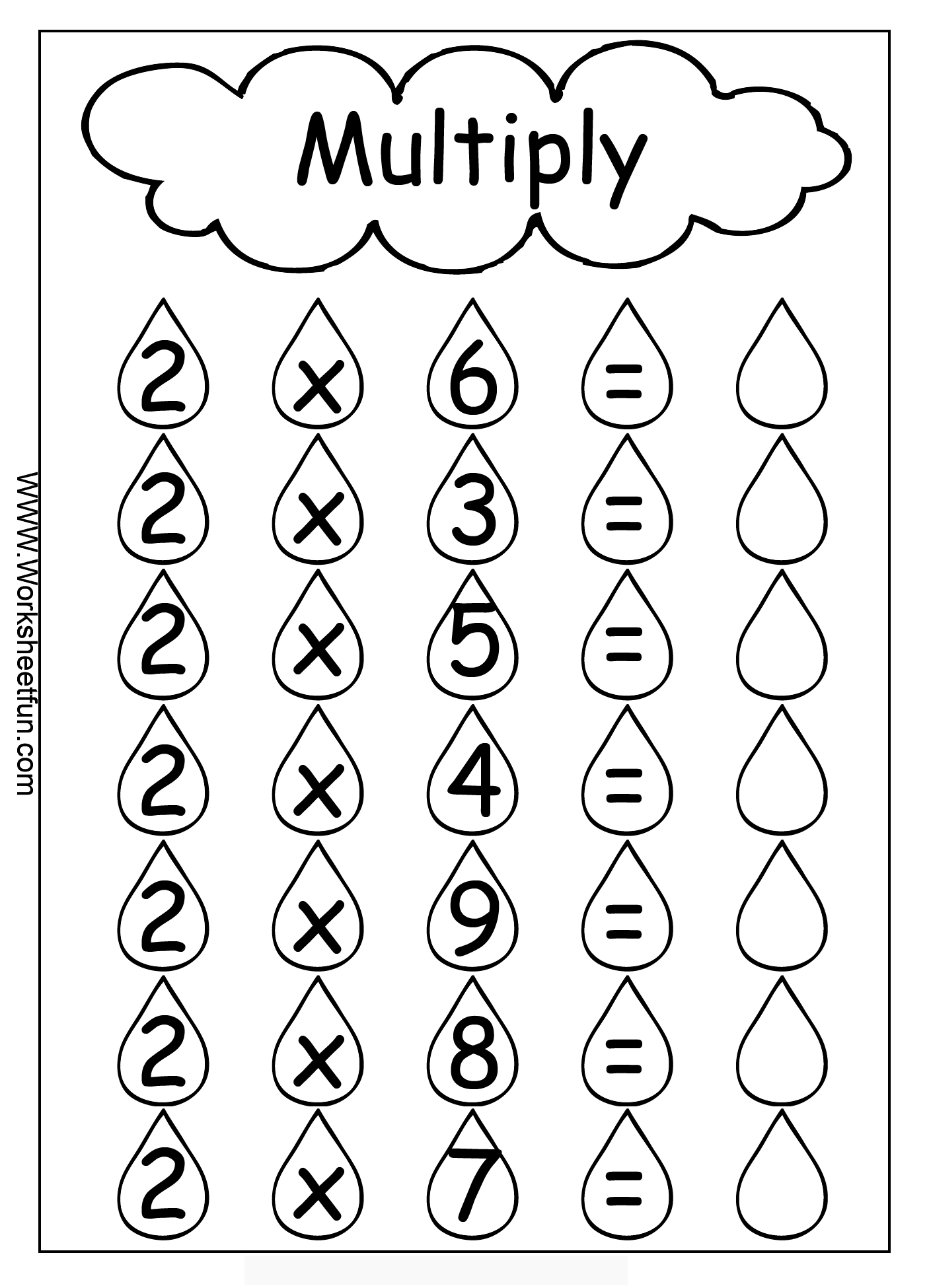 Free Multiplication Printable Worksheets