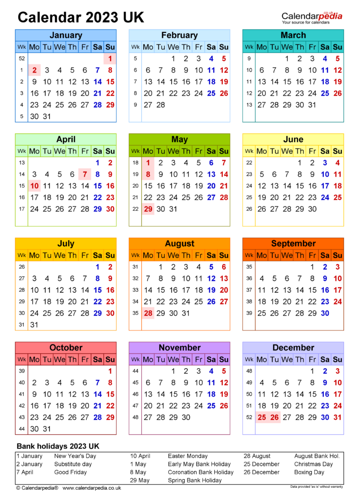 Free Printable 2023 Calendars