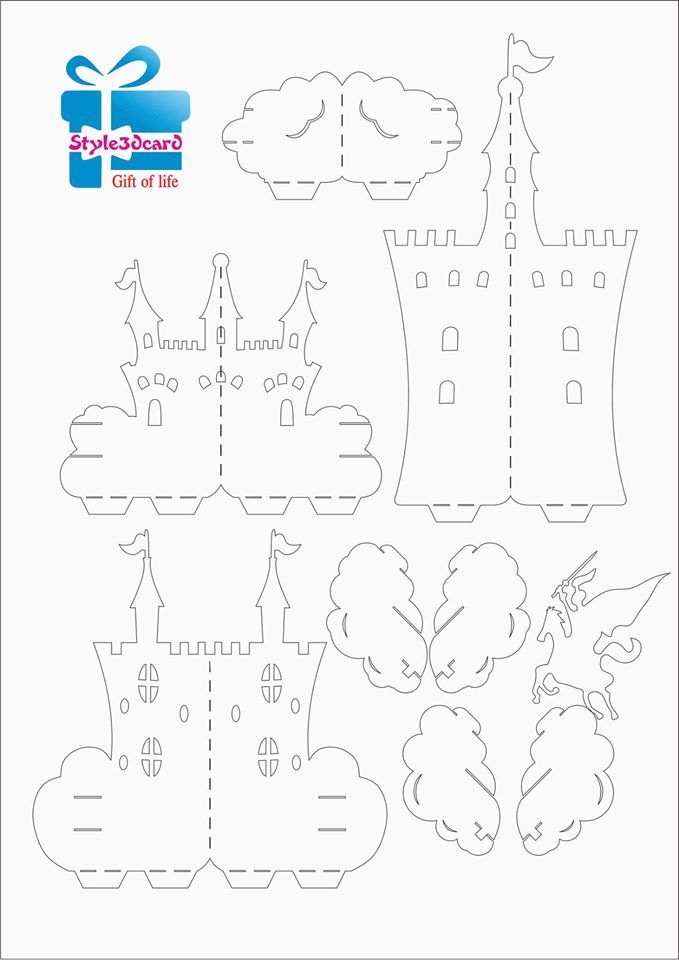 Free Printable 3d Castle Template
