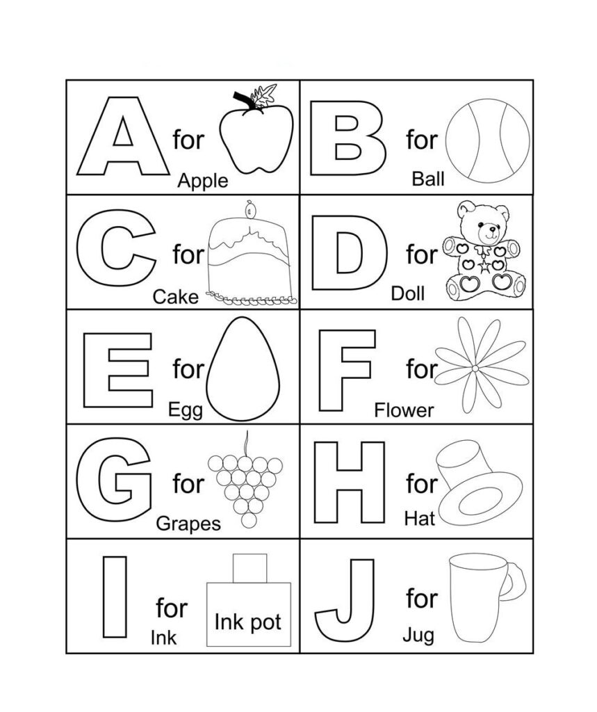 Free Printable Abc Coloring Pages For Kids