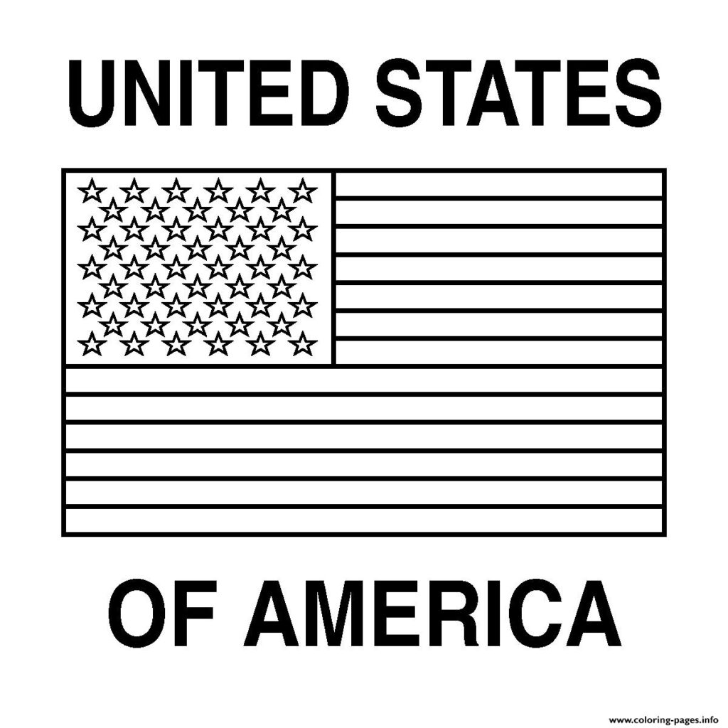 Free Printable American Flag Coloring Page Printable