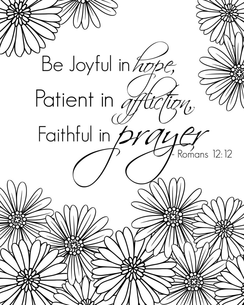 Free Printable Bible Verse Coloring Pages