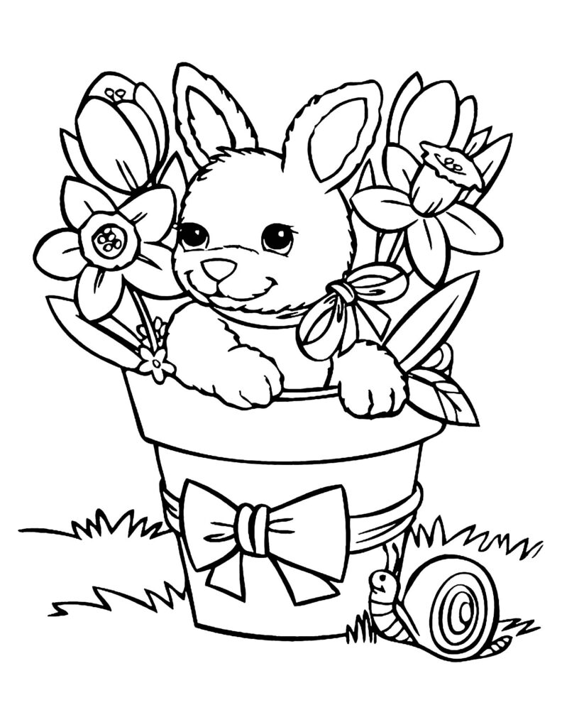 Free Printable Bunny Coloring Pages