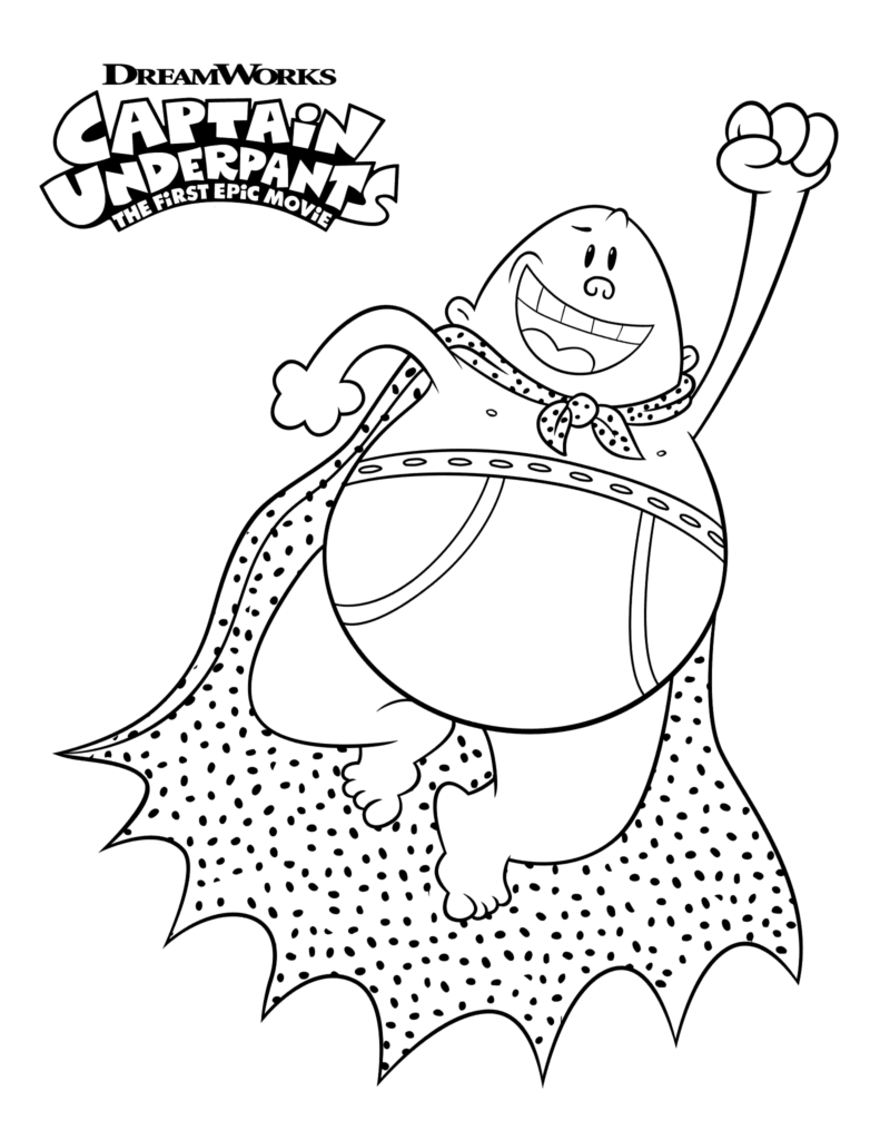 Free Printable Captain Underpants Coloring Pages ScribbleFun