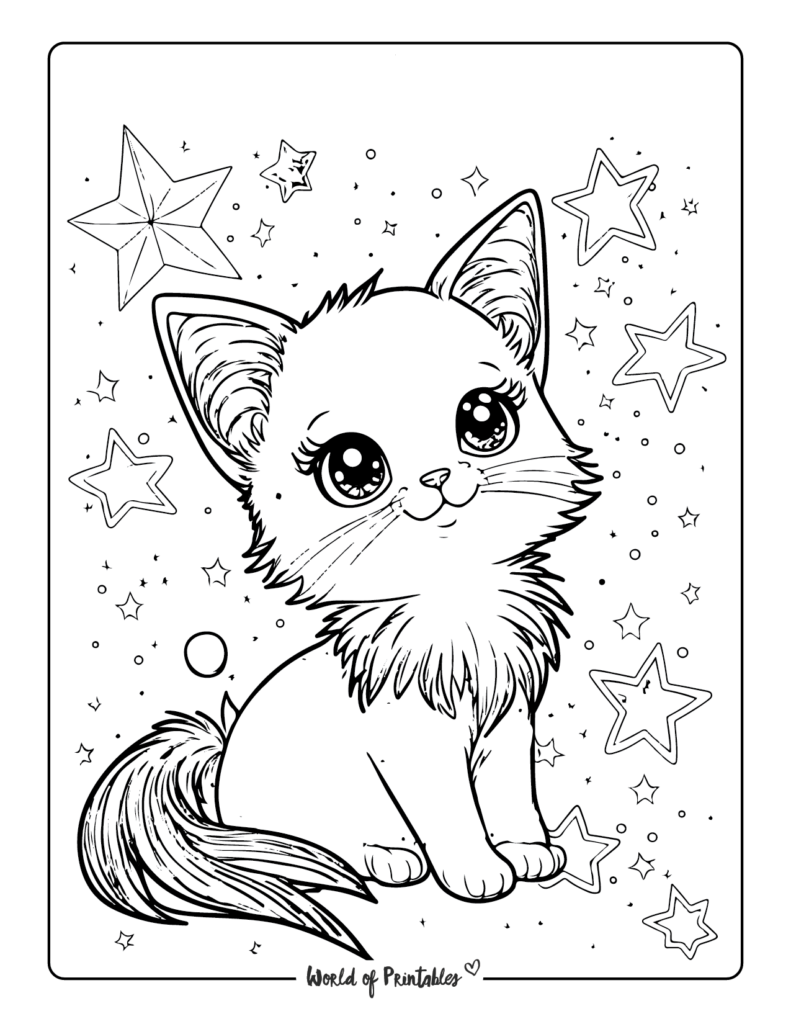 Free Printable Cat Coloring Pages