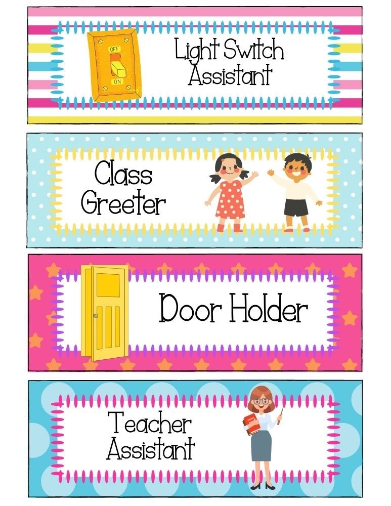 FREE Printable Classroom Jobs PDF To Use Now Classroom Jobs 