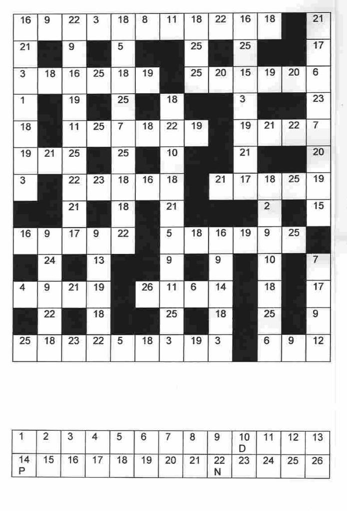 Free Printable Clueless Crosswords Printable Templates